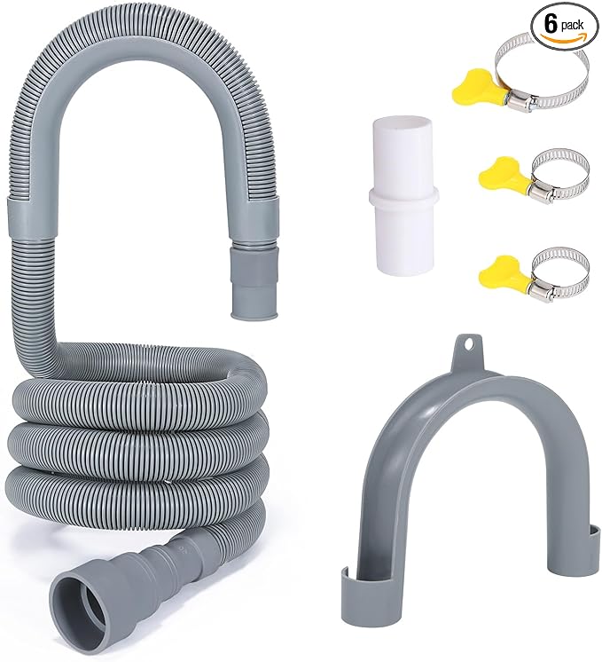 PinkCross Universal Washing Machine Drain Hose Extension, Flexible Washer & by Unknown