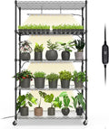 Bstrip Plant Shelf with Grow Light with Timer, Metal Plant Stand with by Bstrip