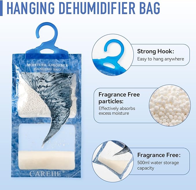 Hanging Moisture Absorbers Bags, Effective Dehumidifiers - Image 3