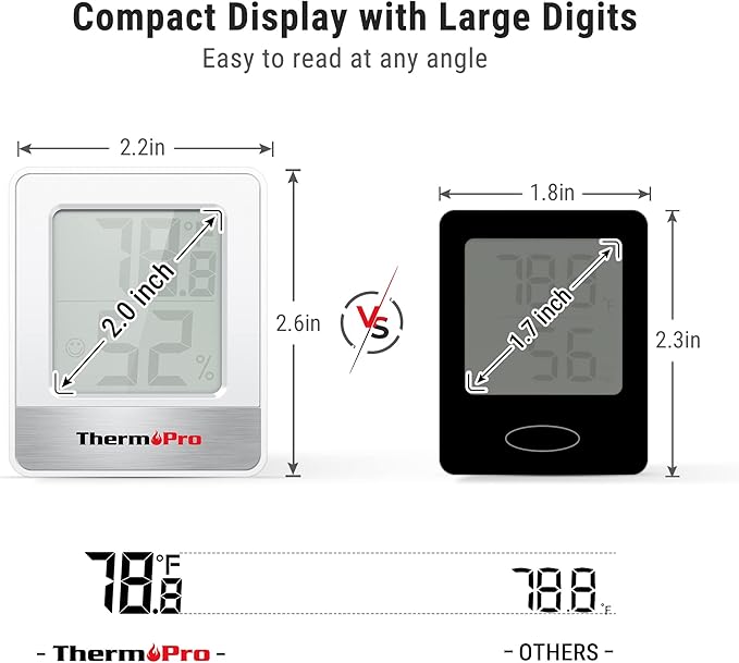 ThermoPro TP49 Digital Hygrometer Indoor Thermometer Humidity Meter Room - Image 4