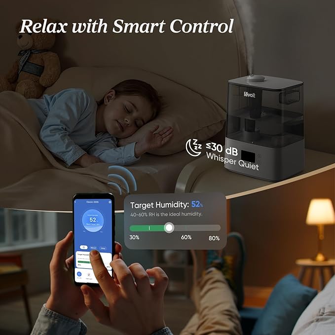 LEVOIT Humidifiers for Bedroom Large Room Home, Cool Mist Top Fill Essential - Image 5