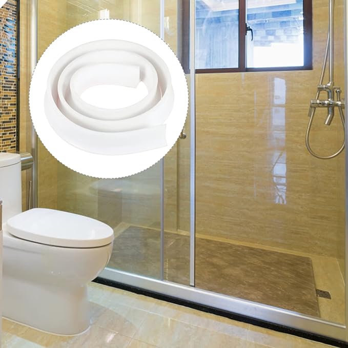 LIFKOME 2m Bathroom Strip Kitchen Desktop Strip Shower Water Blocker Edge Guard - Image 7