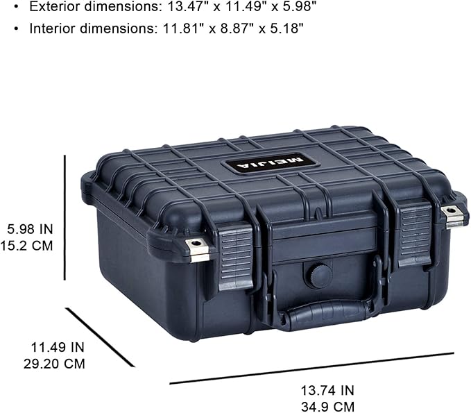 MEIJIA Portable All Weather Waterproof Protective Case, Hard Case, Camera Case - Image 3