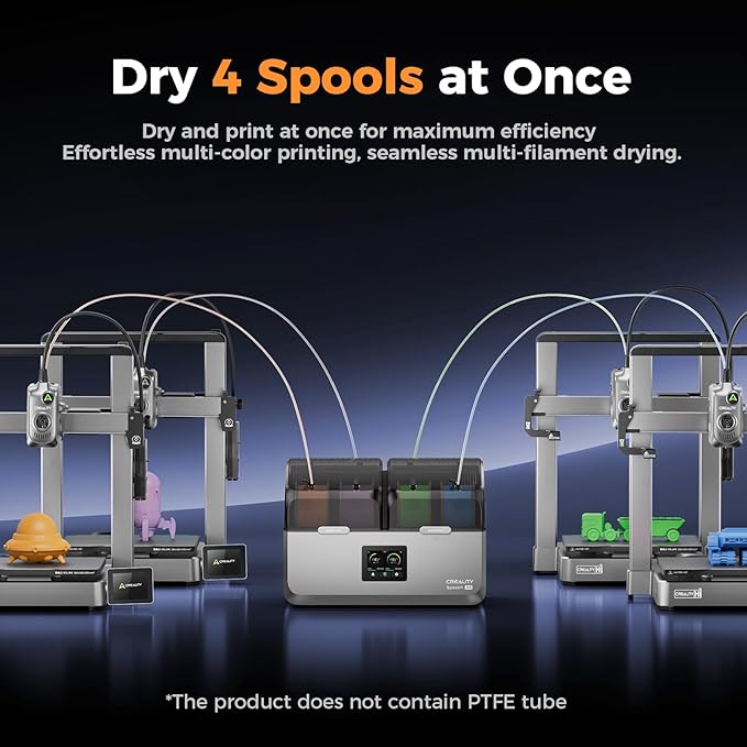 Creality Space Pi X4 Filament Dryer, 4 Spools Filament Dryer Box Dual - Image 3