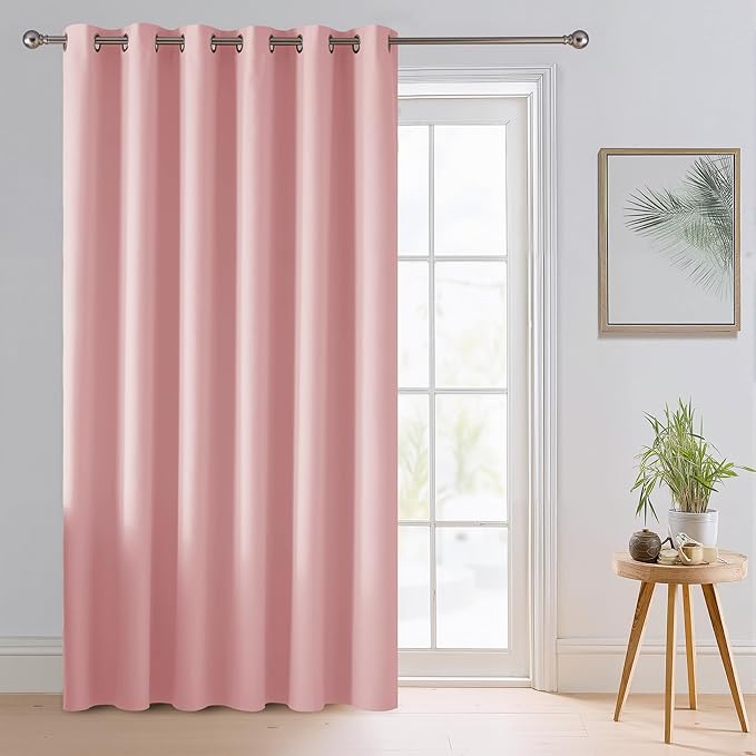 RYB HOME Blackout Thermal Insulated Curtains, Portable Curtain by RYBHOME