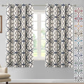 H.VERSAILTEX Blackout Curtains Printed Design 63 Inch Length 2 Panels Set by HVERSAILTEX