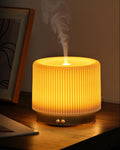 280ml Ceramic Essential Oil Diffuser, Ultrasonic Cool Mist Decorative by ONABOVIVA