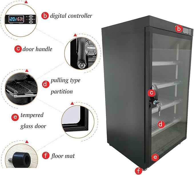 Automatic Digital Camera Dehumidify Storage 100L Dry Cabinet Box Storage 5 - Image 6