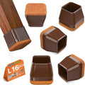 16Pcs Square Chair Leg Floor Protectors by BAIPOK