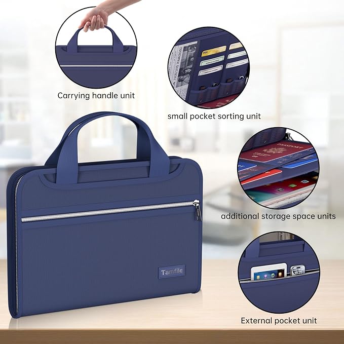 Tamfile Fireproof Accordion File Organizer - Image 6