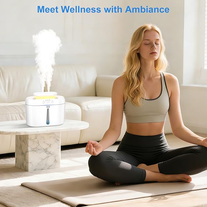 COO Humidifiers for Bedroom, 2L Tank for Large Room, 30 Hour Runtime, 28dB - Image 7