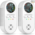 5-in-1 Carbon Monoxide Detectors, Natural Gas Leak Detector, Plug-in & Battery by VilfeLLC