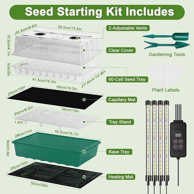 120-Cell Self-Watering Seed Starter Tray - Image 2