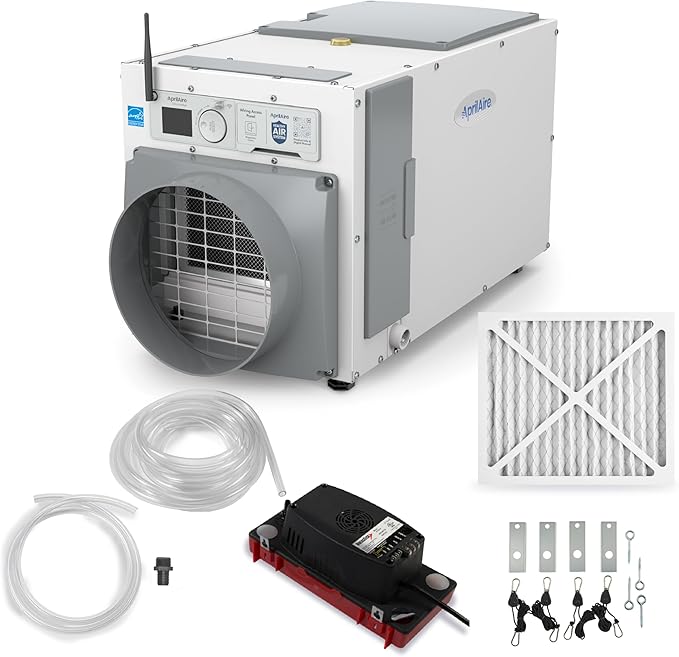 AprilAire E100W Smart Wi-Fi Whole-House Dehumidifier 100-Pint ENERGY STAR by AprilAire
