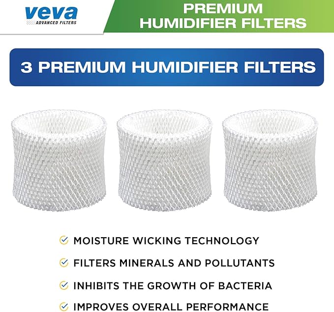 VEVA 3-Pack Premium Humidifier Filters - Image 2