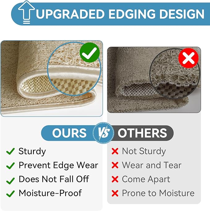 Non Slip Shower Mat Bathtub Mat 20x32 Inch, Quick Dry Bath Mat - Image 6