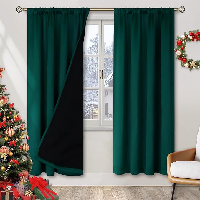 BGment Full Blackout Curtains for Living Room 72 Inch Length 2 Panels Set by BGment