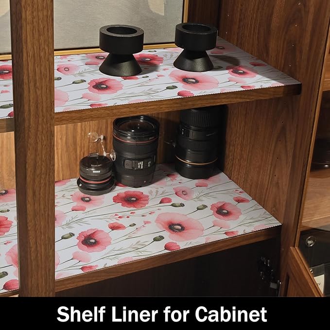 Floral Shelf Liners Strong Non-Slip and Non Adhesive Shelf and Drawer Liners - Image 7