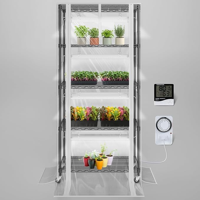 SOLIGT Indoor Greenhouse with Grow Lights by SOLIGT