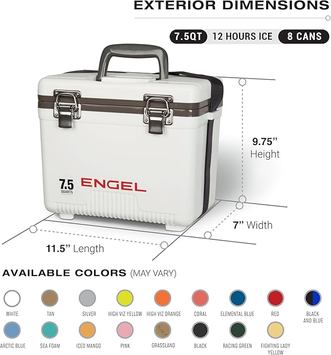 Engel UC7 7.5qt Leak-Proof, Air Tight, Drybox Cooler and Small Hard Shell - Image 2