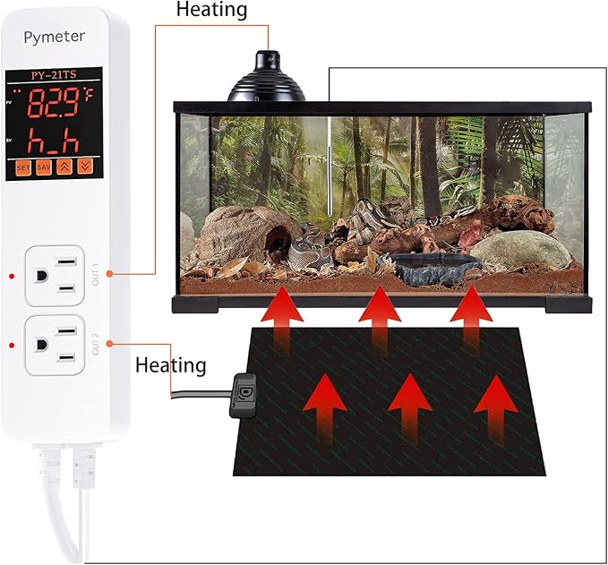 Attic Fan Thermostat Controller Temperature Switch Plug Outlet - Image 4