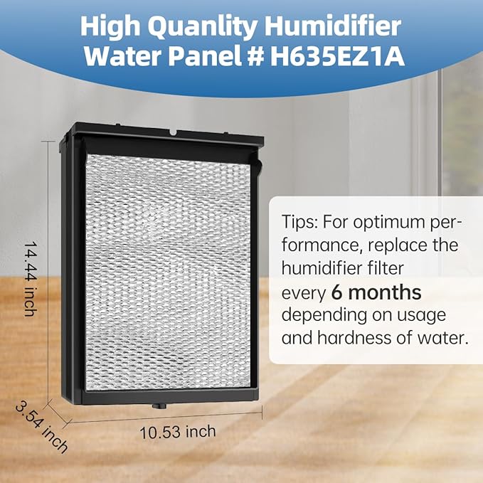 H635EZ1A Humidifier Filter Water Panel Assembly Replacement Kit Compatible - Image 3