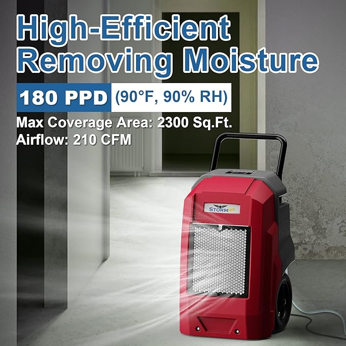 ALORAIR 180 Pints Commercial Dehumidifier - Image 3
