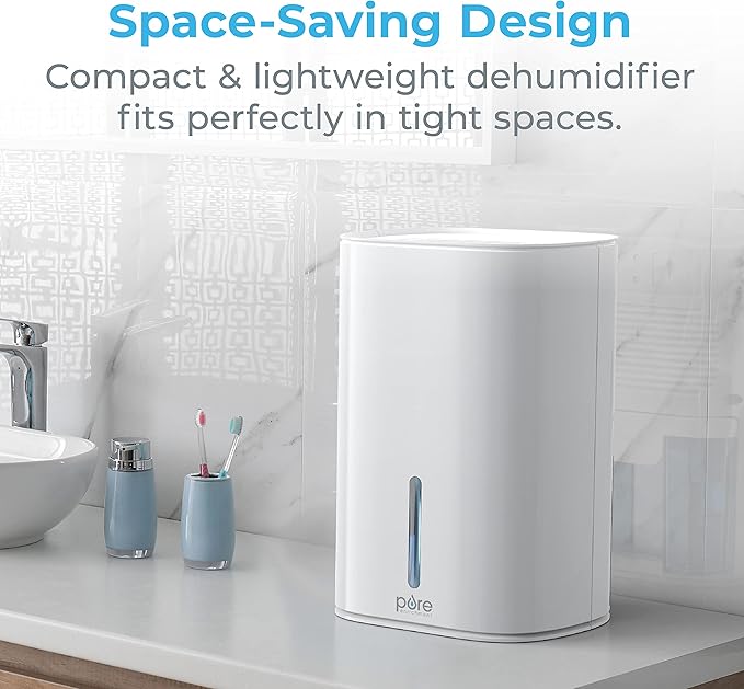 Pure Enrichment PureDry Mini Dehumidifier - 27oz Compact Water Tank Eliminates - Image 5