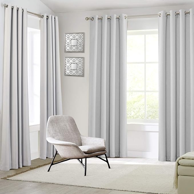 MYSKY HOME Greyish White Curtains - Image 7