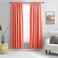 DONREN 90 Inch Length Blackout Curtains Rod Pocket Curtain Panels by DONREN