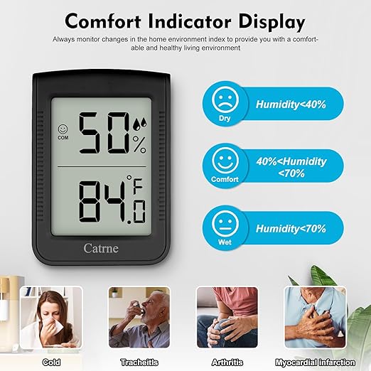 Digital Hygrometer Indoor Thermometer Humidity Meter Room Thermometer - Image 3
