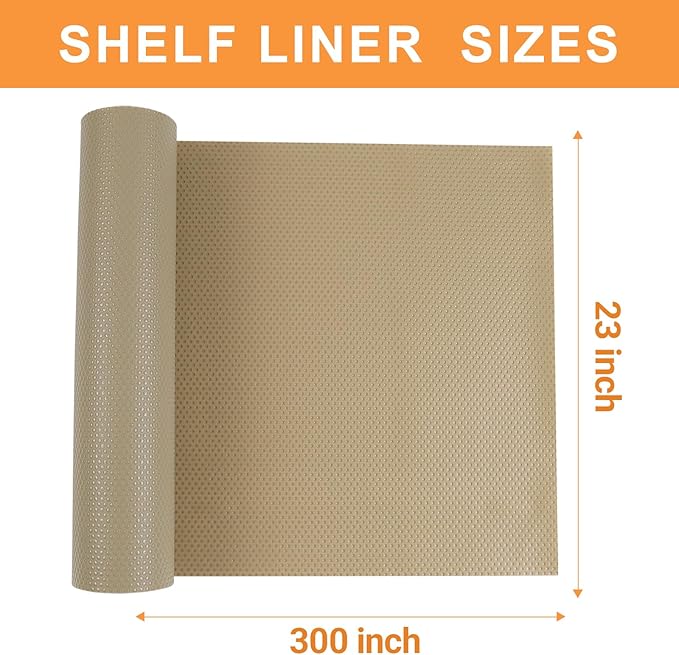 FLPMIX Shelf Liners for Kitchen Cabinets: 23 inch Wide Large Waterproof Under - Image 8