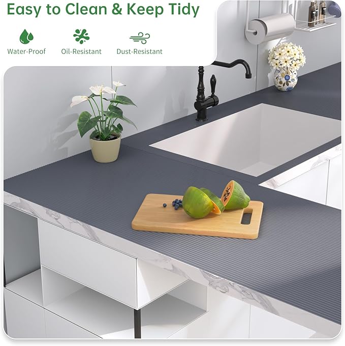 Shelf and Drawer Liner for Kitchen Cabinet, Non-Adhesive 24in x 360in - Image 4