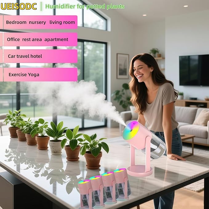 UEISODC Bedroom Humidifier, USB Mini Portable Humidifier - Image 5