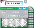 Filterbuy 24x24x1 Air Filter MERV 8 Essential Dust & Allergy Defense, by Filterbuy