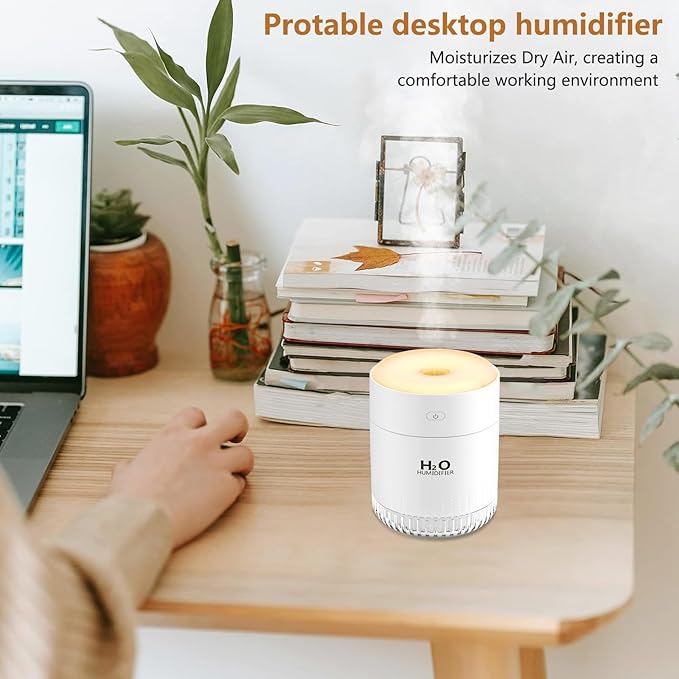 Portable Mini Humidifier, Auto Shut-Off, 2 Mist Modes, Small Humidifiers - Image 5