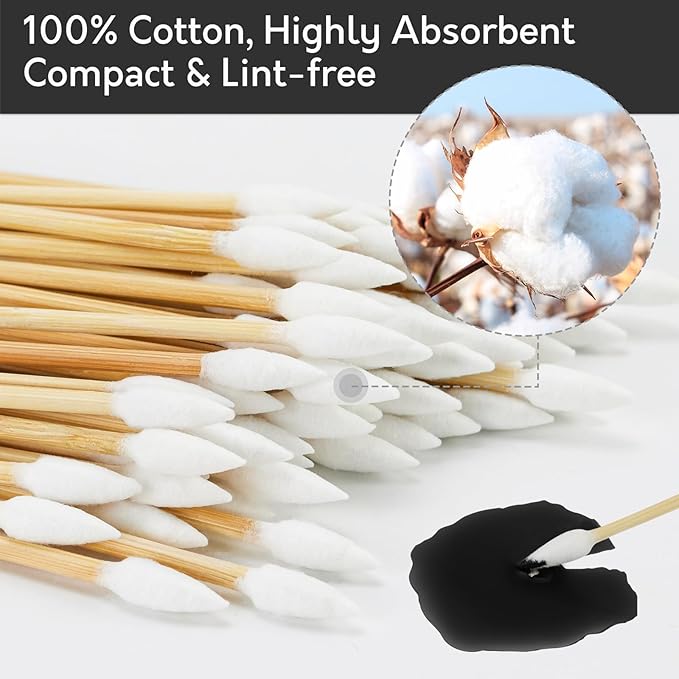 500PCS 6" Gun Cleaning Swabs in Storage Box - Image 2