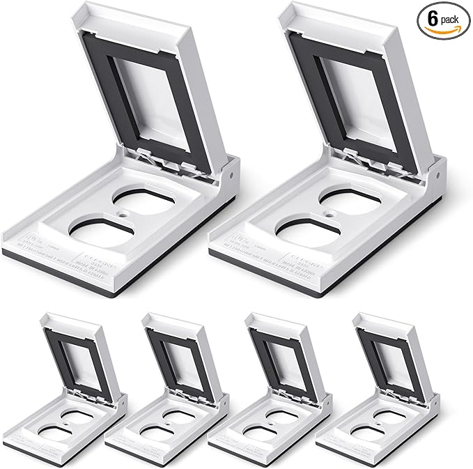 ELEGRP Vertical Outdoor Cover for Duplex Receptacles, Weatherproof Wall Plate by ELEGRP%7CELEGROUP