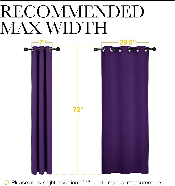 NICETOWN Thermal Insulated Blackout Draperies Curtains, Triple Weave Home - Image 8