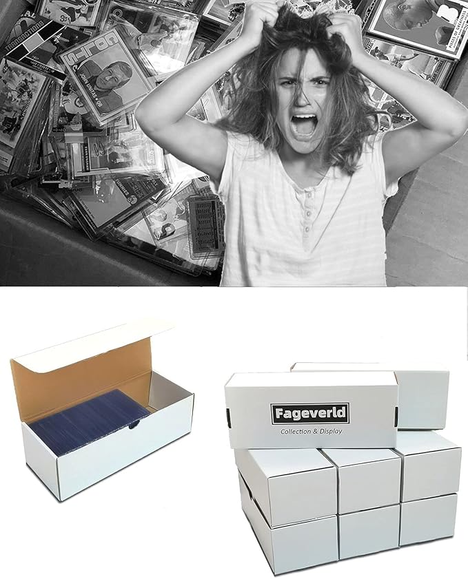 Top loader Storage Box, Cardboard Toploader Card Box, Holds 1200 Sports & - Image 4