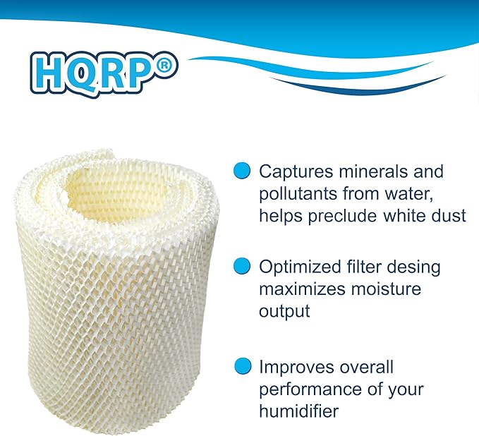 HQRP 2-Pack WF1 Wick Filter for Kaz 885 3000 3300 3400 EV710, Emerson HD200 - Image 4