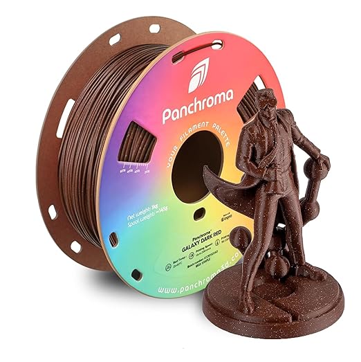 Polymaker Panchroma Galaxy PLA Filament 1.75mm, Galaxy Dark Red 3D Printer PLA by Polymaker