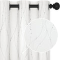 Deconovo White Kitchen Curtains, Room Darkening Curtain, Thermal Insulated by Deconovo