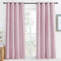 NICETOWN Baby Pink Blackout Curtain 86 inch Long, W55 x L86, 1 Panel, Thermal by NICETOWN