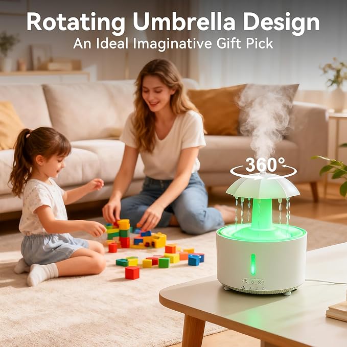 Missfly Aromatherapy Diffuser, Clouds and Cool Mist Humidifier, 360° Rotatable - Image 6
