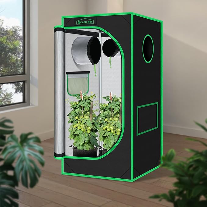 Grow Tent 24"x24"x48" 600D Mylar Hydroponic Indoor Grow Tents - Image 2