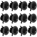 4" Electrical Round Outlet Black Box, 18 Cubic Inch ETL Listed Round Outlet Box by YQMIGU
