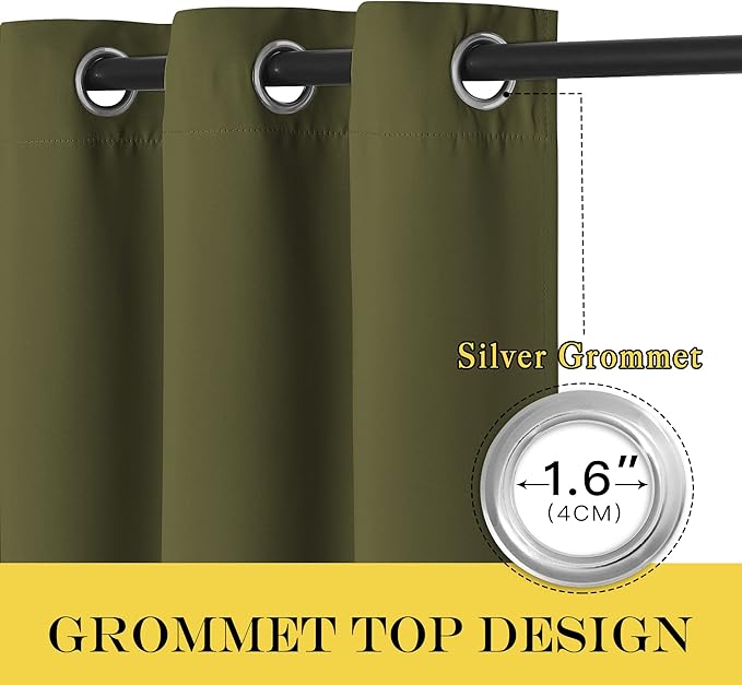 NICETOWN Door Curtain for Closet Doors 80 Inches Long 1 Panel, Room Divider - Image 6