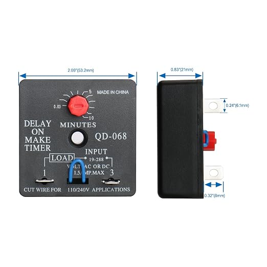 BAOMAIN Delay ON Make Timer QD-068 10 Minutes Adjustable 110/240 VAC time delay - Image 6