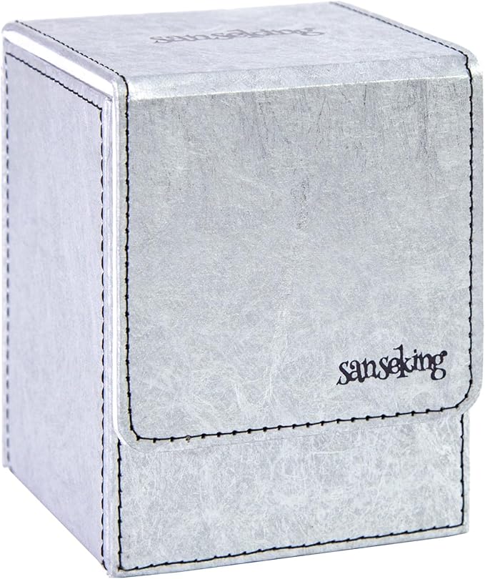 Magic Card Deck Box for MTG Single Deck Card Box fits 100+ TCG Sleeved Cards by Sanseking